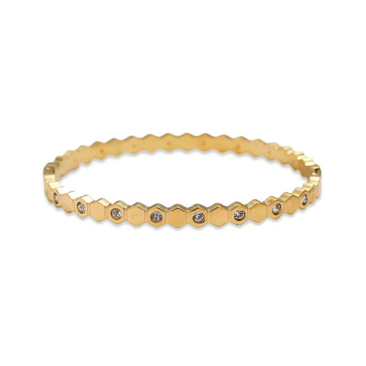 Honeycomb Gold Bracelet