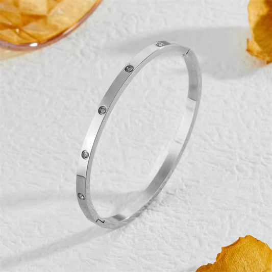 Solid Silver Bangle